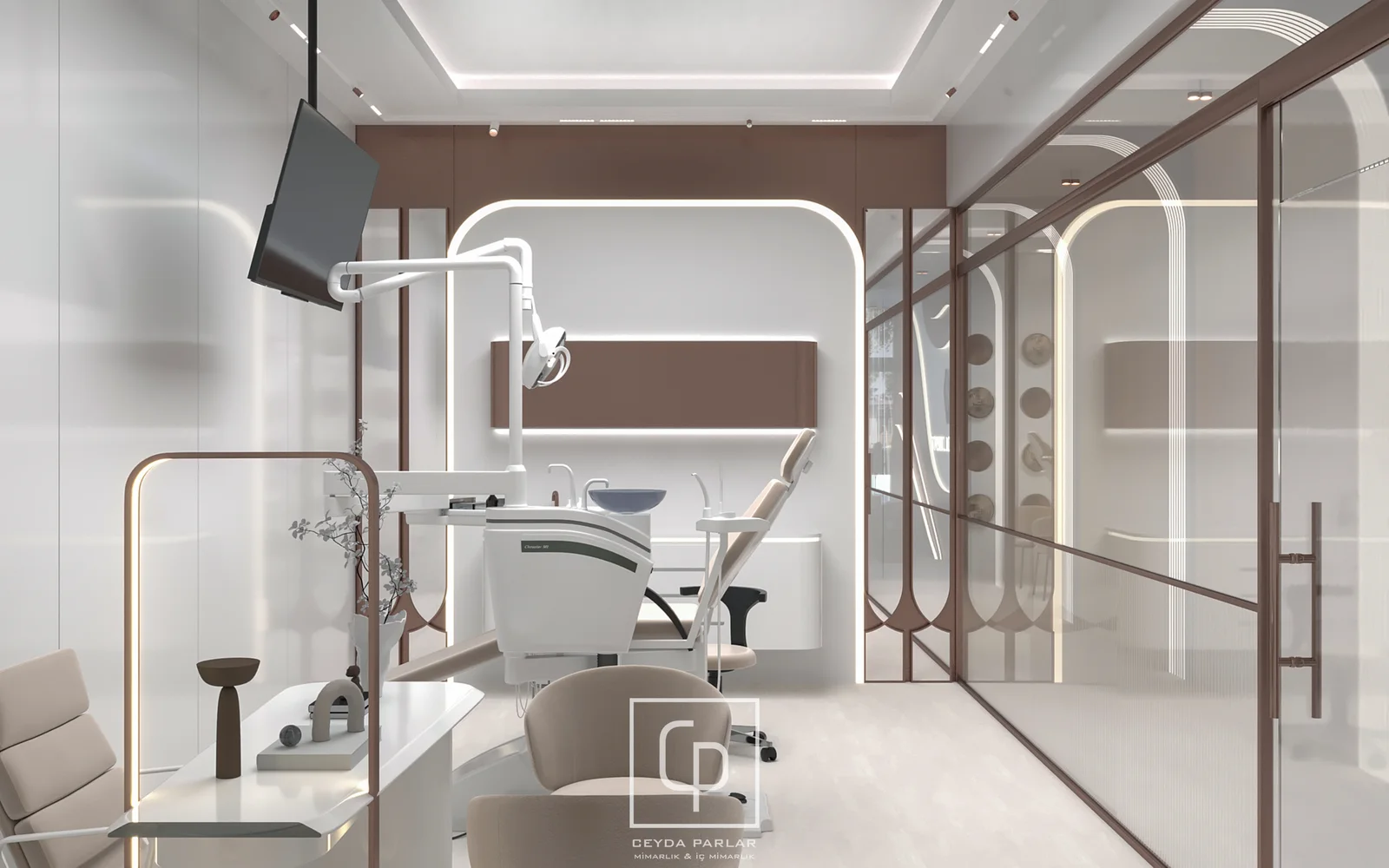Diş Kliniği — KLİNİK İÇ DUVAR